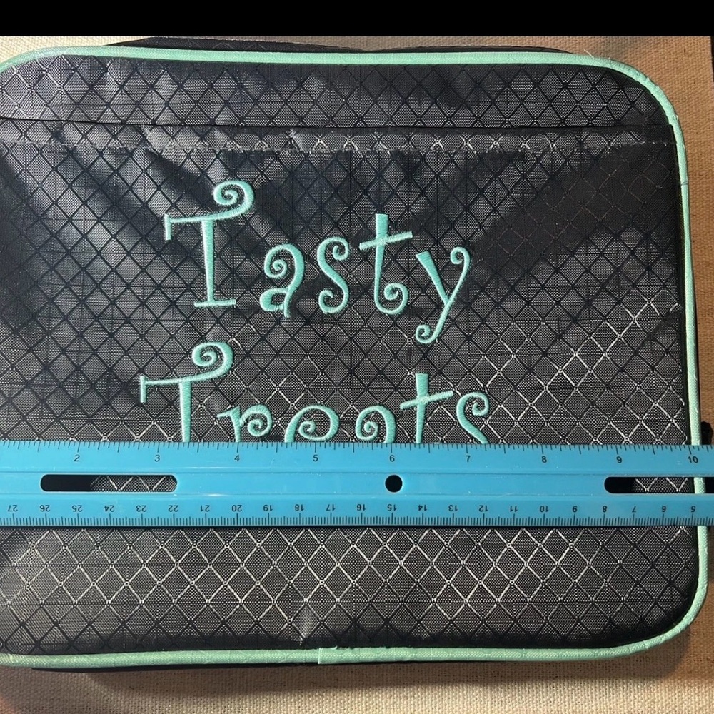 Thirty One 31 Bags Navy Teal Thermal Insulated Lunch Snack Bag - Picture 3 of 4